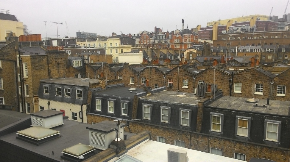 Londres - vista do quarto do Hotel